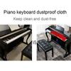 Black Red Keyboard Cover Piano Dustproof Cloth Piano Cover Piano Keys Cover Keyboard Dust Covers