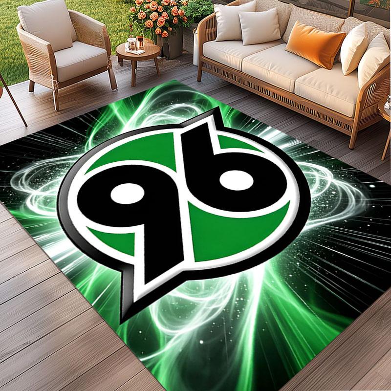 Hannover 96 Football Print Rug, Washable Floor Carpet, For Entryway Dorm Laundry Room Office Study, Home Decor Birthday Christmas Gift