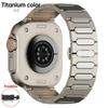 Роскошный титановый браслет для Apple Watch 10 46 мм Ultra 2/1 49 мм металлический мужской ремешок для iWatch Series 9 8 7 6 5 se 42 мм 44 мм 45 мм Correa