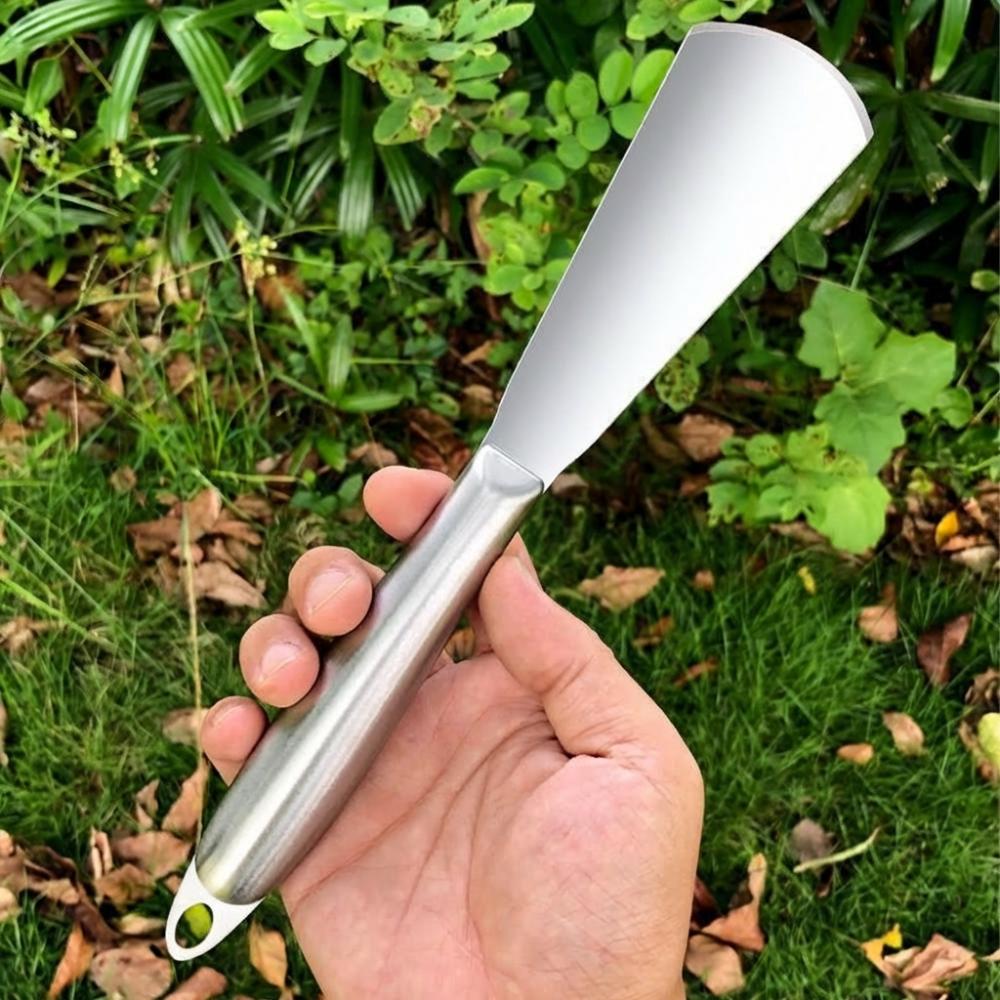 Thickened Stainless Steel Shovel Rustproof Transplanting Tool Garden Shovel Hanging Hole Labor-saving Planting Shovel