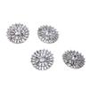 Glittering Shoe Charms Zircon Crystal Shoe Decoration Shoe Clip for Wedding Party Shoe Ornament Jewelry Accessories 4PCS