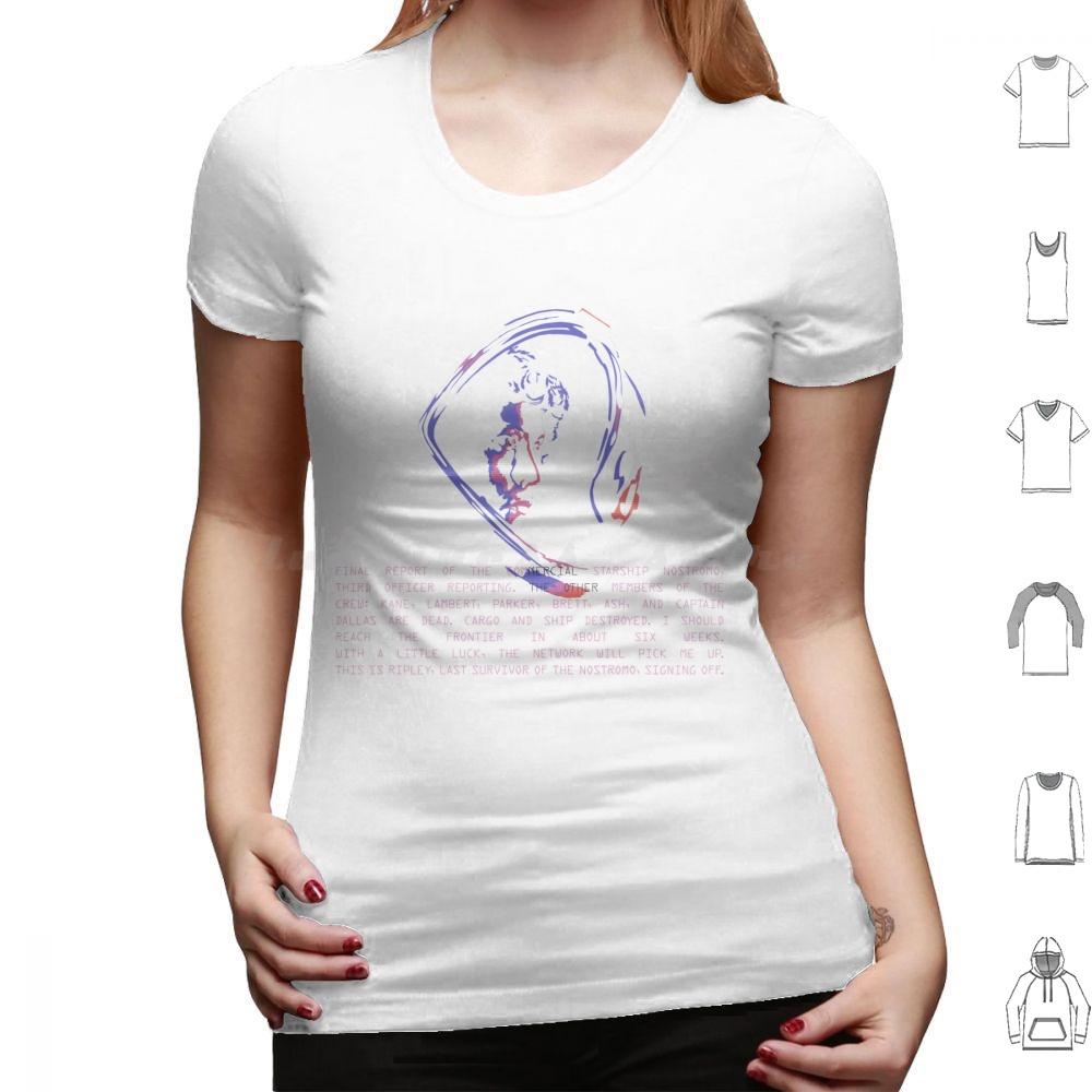 Ripley T Shirt Big Size 100% Cotton Ripley Scifi Xenomorph Ridley Woman Strong Woman