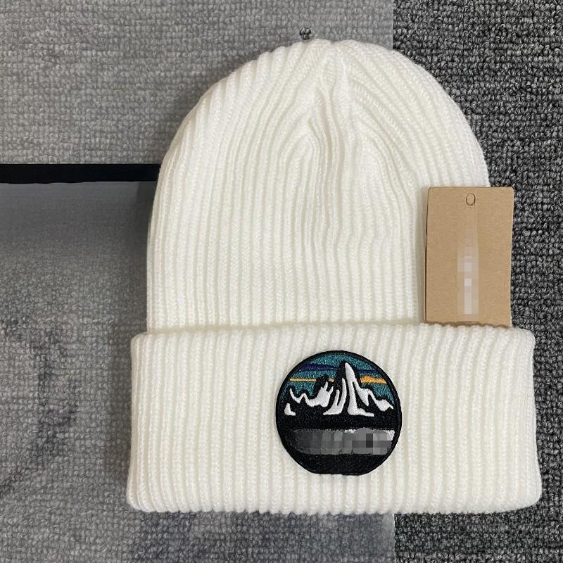 Street Style Knitted Beanie Cap With Embroidered Design For Urban Fashion