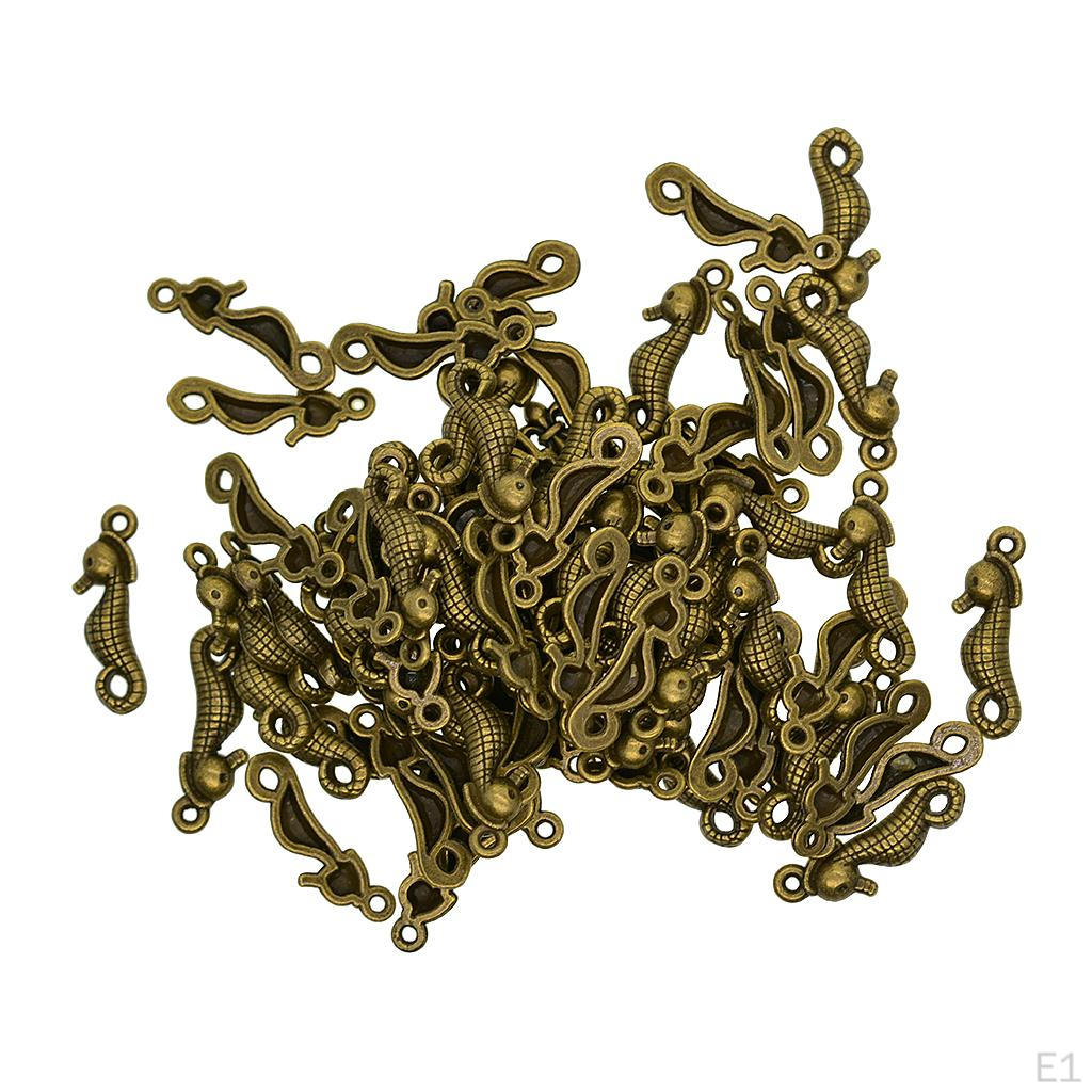 100 шт. сплав морской конек подвеска Charmsfor DIY ожерелье фурнитура женские ювелирные изделия