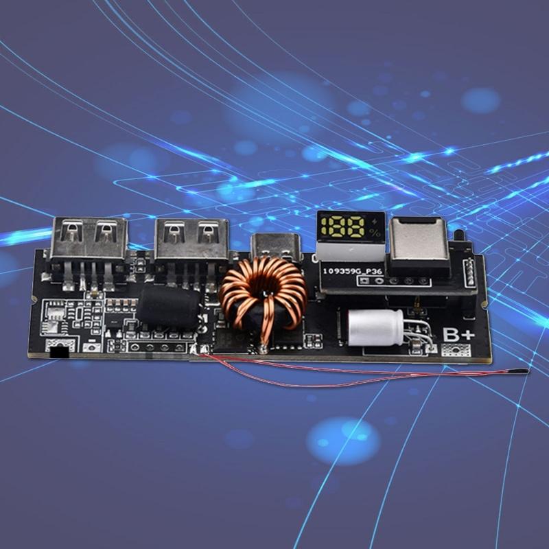 Мобильный модуль питания с двумя портами Type-C PD60W/100W с двусторонней быстрой зарядкой для деловых путешественников и энтузиастов гаджетов