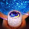 Starry Sky Projector Moon Rotating Night Light Battery Operated USB Charging Projection Lamps Children Brithday Gift