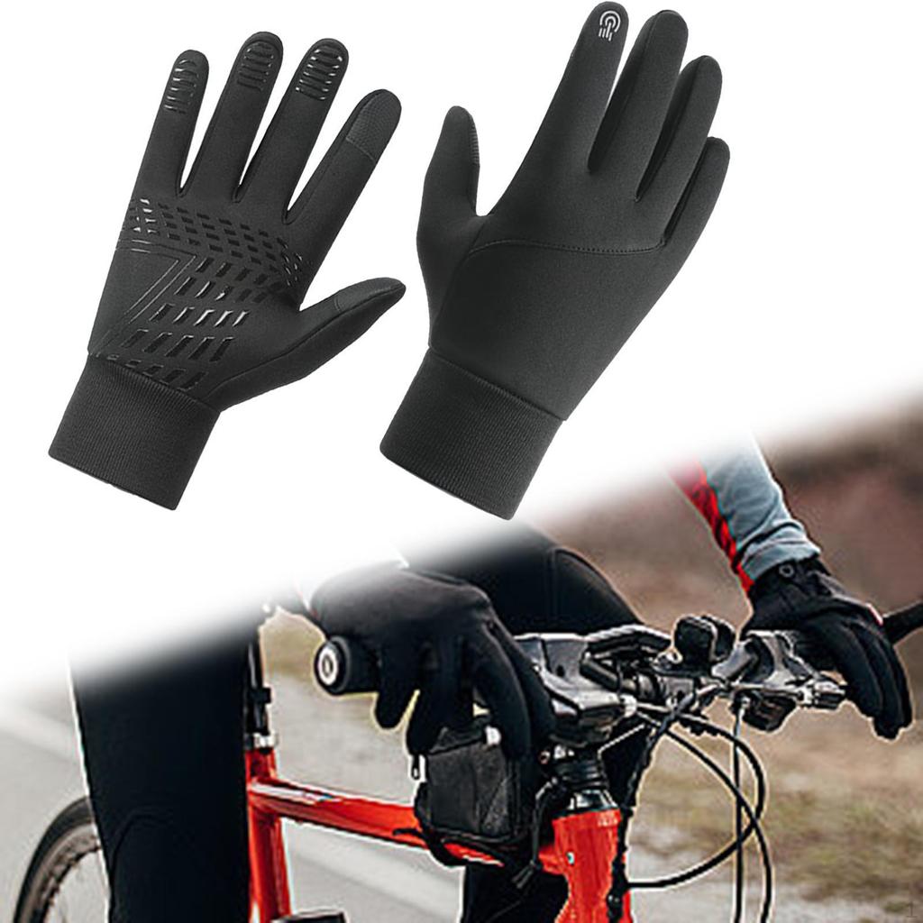 Зимние перчатки для сенсорного экрана, велоспорт, снег, сохраняющие тепло, варежки для спорта