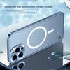 Luxury Metal Magnetic Phone Case For iPhone 16 15 14 Plus 13 12 11 Pro Max Magsafe For iPhone 16 Pro Aluminium Wireless Charging Cover