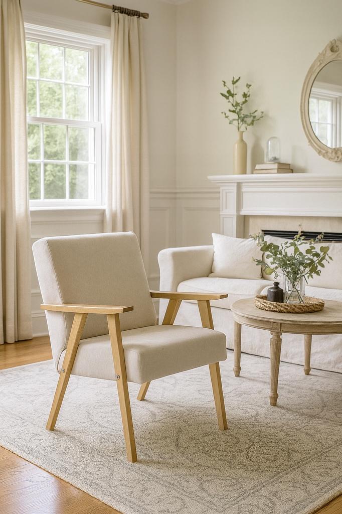 Fotel PRL zestaw retro vintage SOLER Family Meble beżowy welur Hunter