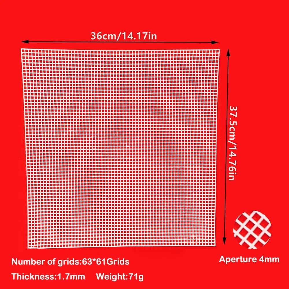 DIY Рукоделие Пластиковый Пакет Сетка Черно-белая 33x50 см Сетчатая Ткань Прочная Сетчатая Крышка