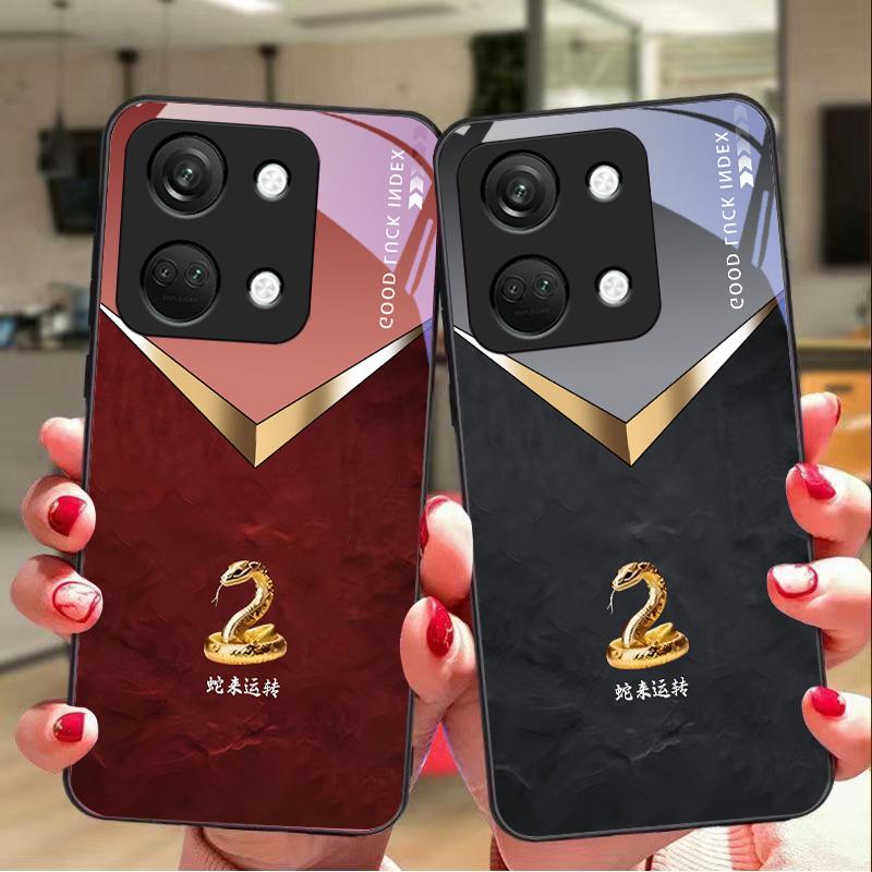 Змеи Приходят Для OnePlus Nord 3 5 6T 7 Pro 8 12 10T Reno8 Lite 5G 10R Nord N30 Чехол для телефона из закаленного стекла с твердой оболочкой Черный