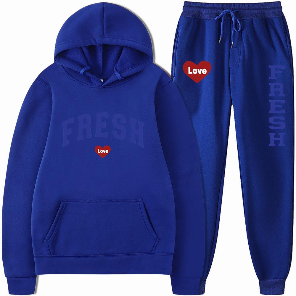 Свободный комплект из толстовки с капюшоном и колготок с принтом Cross Border на весну и осень 2023 года