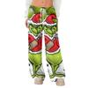Women's Fleece Wide Leg  Elastic Waist Drawstring Loose Pants Drawstring Pajama Pants Sleepwear Trousers