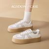 Augustine Retro German Training Shoes Women's 2025 New Autumn Platform Forrest Gump Board Shoes Casual Sports White Shoes
