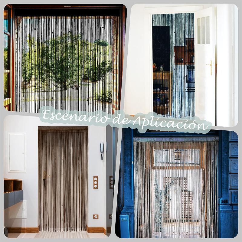 2027 Beaded Curtain Door String Curtains for Doorway Tassels Beads Hanging Fringe Divider Window Hallway Entrance Wall Closet Bedroom Privacy Decor