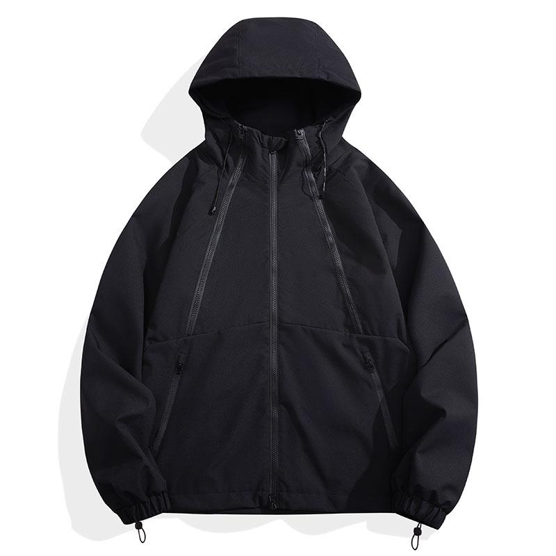 Мужское весеннее и осеннее новое горное уличное дизайнерское платье для пары с капюшоном, ветрозащитная водонепроницаемая свободная куртка для кемпинга и улицы