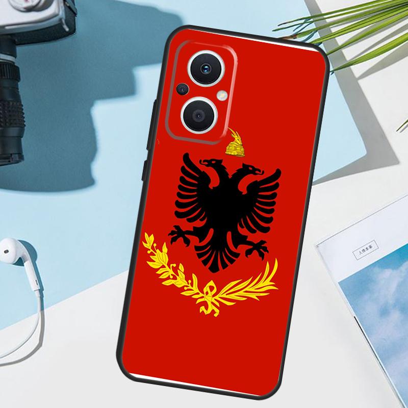 Чехол-обложка с орлом флага Албании для OPPO Reno 14 F 13 12 11 10 Pro 11F 12F 13F 7 8 Lite Чехол для OPPO Find X9 X8 X6 X5 Pro
