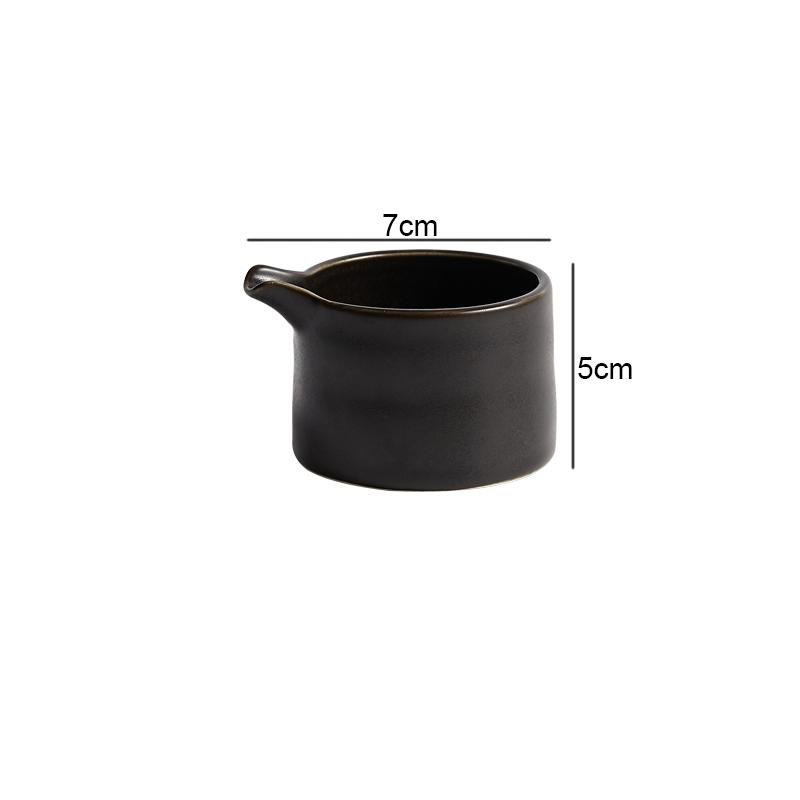 Керамическая тарелка для приправ, соусница, чашка для молока и кофе, 7 см, супница, креативная посуда для ресторана и отеля, однотонные тарелки для соуса