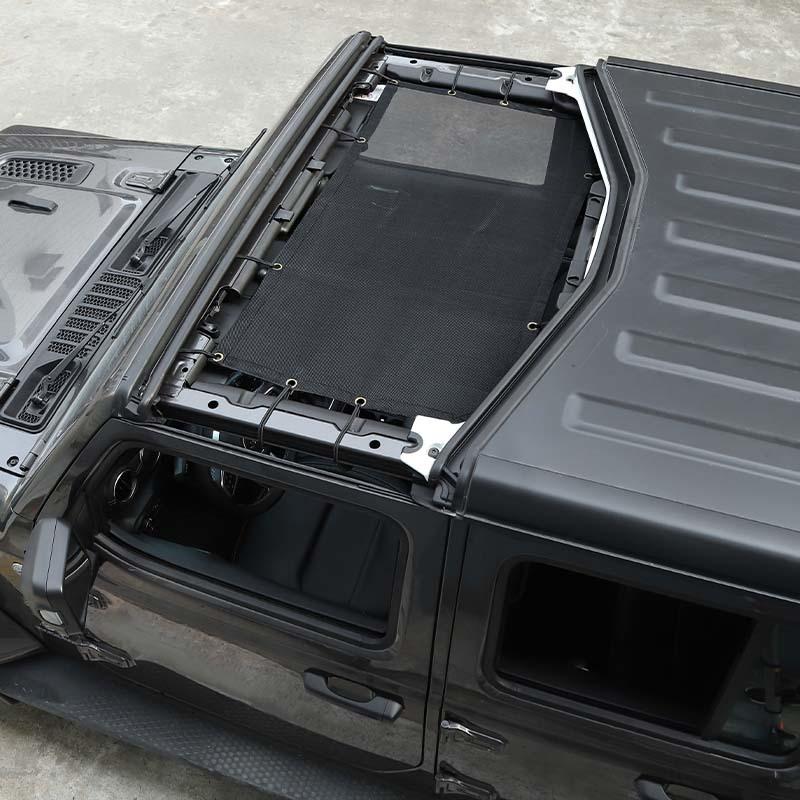 Солнцезащитная сетка для передней двери автомобиля, солнцезащитный козырек для Jeep Wrangler JL JT Gladiator 2018 года, внешние аксессуары, защита от ультрафиолета