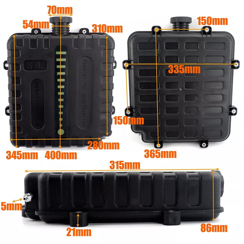 8L Air Diesel Heater Fuel Tank Oi Gasoline Storage With Cap For Car Truck Camper Strong Hard Plastic Auto Fuel Tank