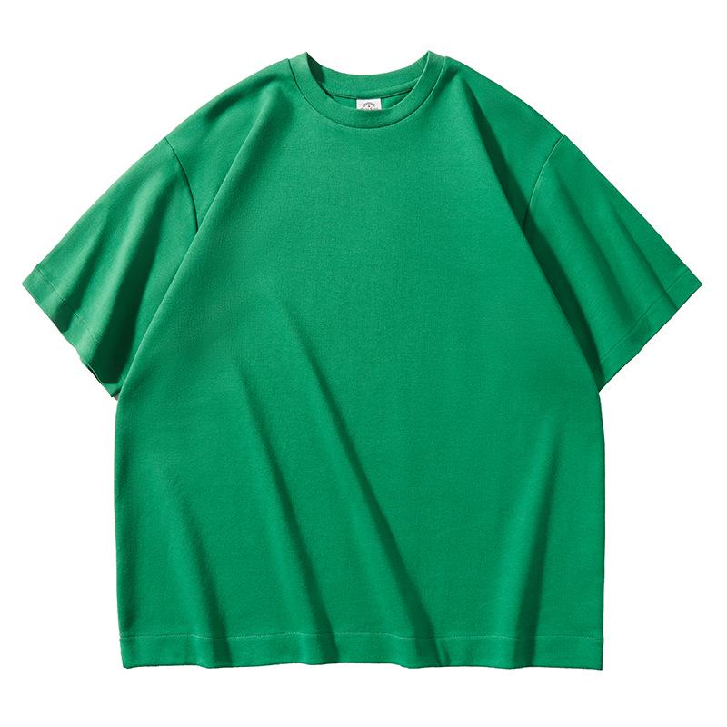 AG 300g Oversized Casual Drop Shoulder Heavyweight Custom Logo Short Sleeve Crew Neck Solid T-shirt