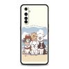 Милый мультяшный пес Морской пейзаж Чехол для Realme 16 15T 14 13 12 11 10 4G 9 8 5G Pro Plus C21 C25 C35 GT5 GT3 GT2 Neo 2 3 3T 5 Чехол