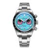 ADDIESDIVE Men Chronograph Watch AD2557 BGW9 Super Luminous Eye Dial 100m Waterproof 316L Stainless Steel Quartz Watch