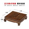 1PCS Dongyang Redwood Carving Stone Vase Base Teapot Stone Buddha Statue Solid Wood Bracket Home Decor