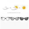 Women Pochromic Optical Glasses Men Anti Blue Light Cat Eye Eye Glasses Unisex Anti Radiation  Eyewear