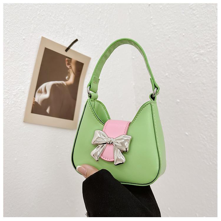 Adorable Bow-knot Children's Crossbody Bag Trendy Mini Handbag For Kids In Various Colors