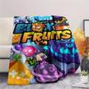 1 шт. Фланелевое одеяло с принтом игры Blox Fruits, Высококачественное, Удобное для всех сезонов, Декор для дома, Тепло и уют, Идеально для рождественских подарков 10