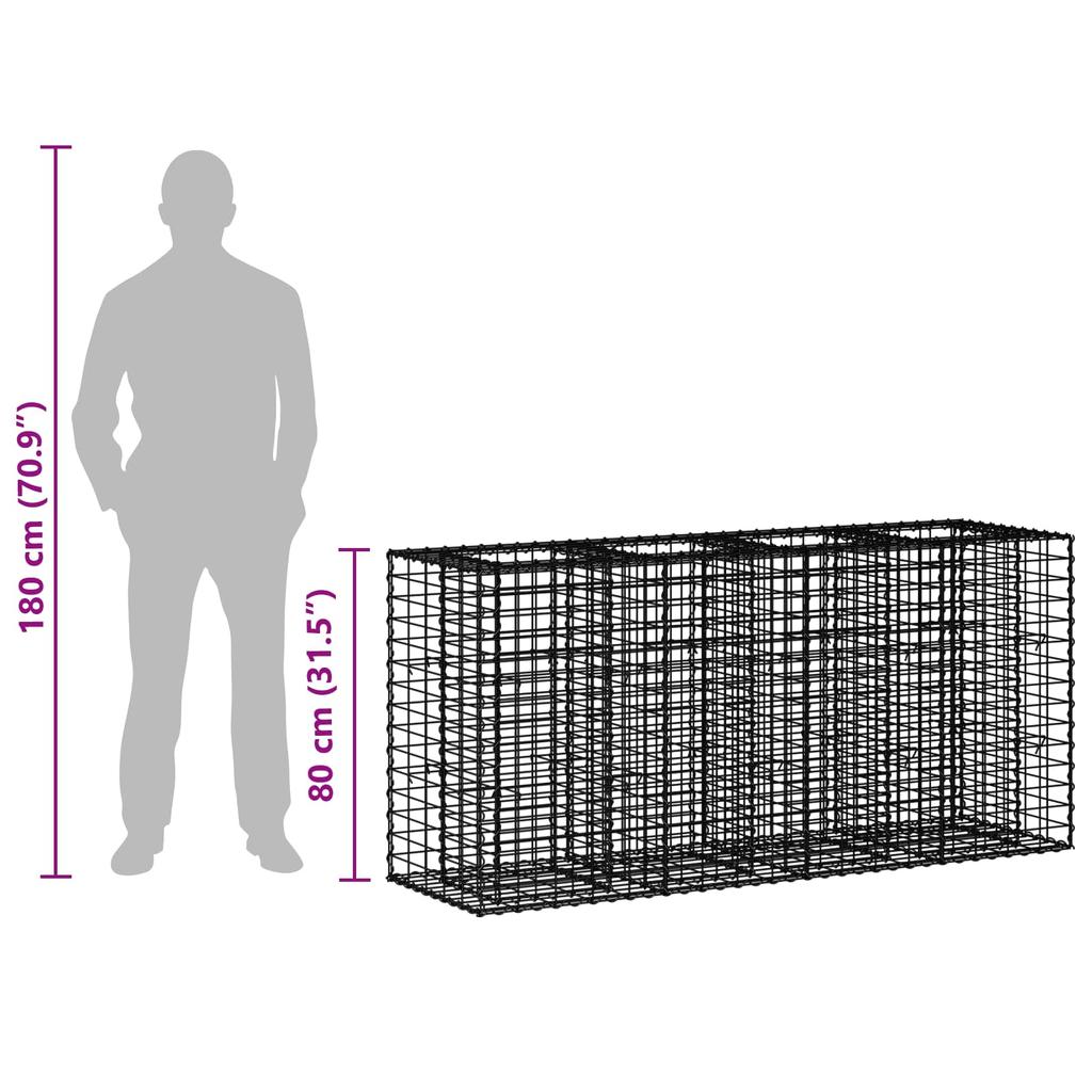 Gabion Raised Bed Silver
