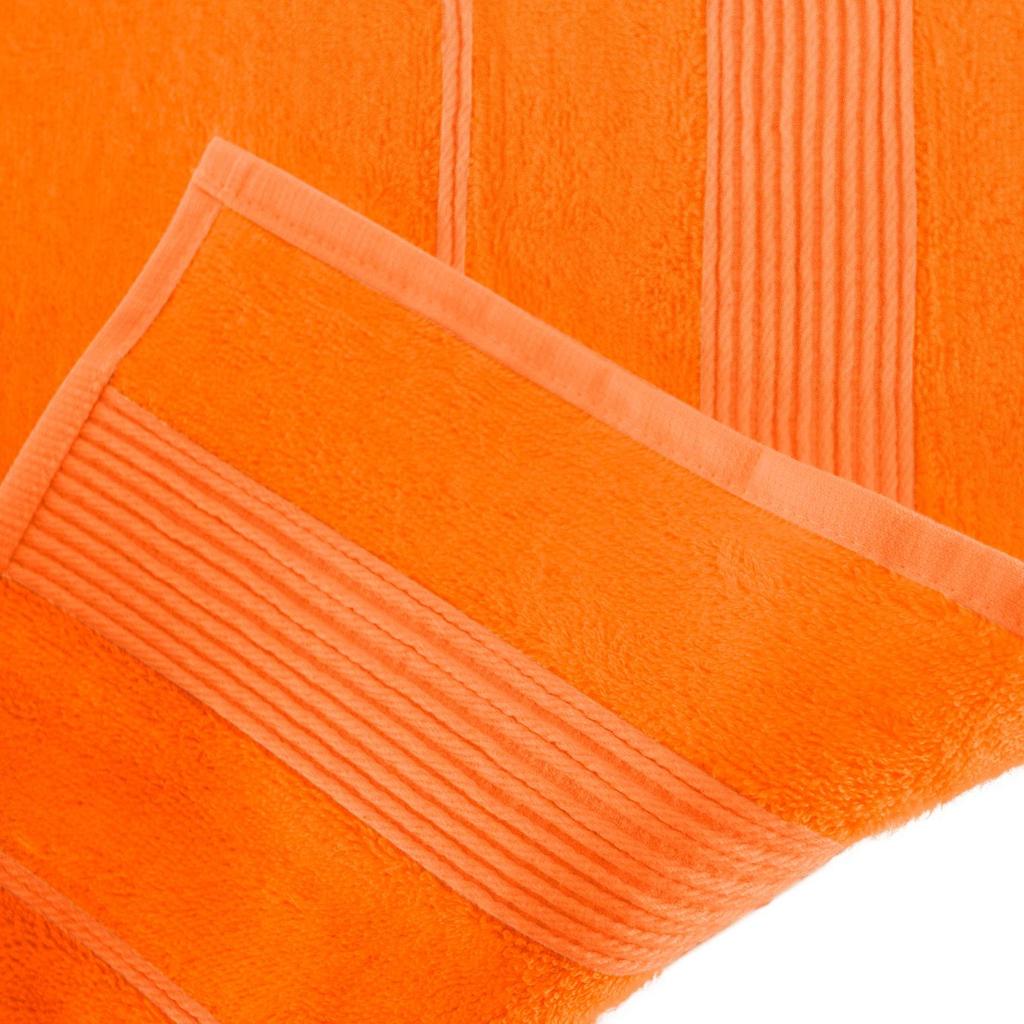 Towel 70x140 large, natural bamboo fiber, orange
