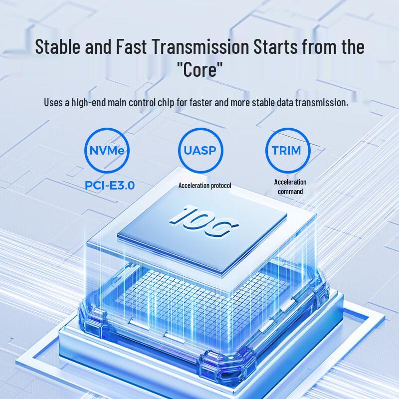 orico Портативный корпус для SSD M.2 NVMe 10 Гбит/с Type-C