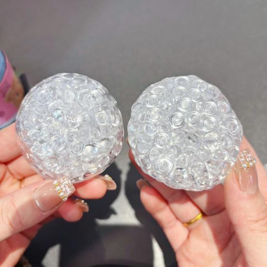 2Pcs Bead Filled Stress Ball Toy Anxiety Relief Squeeze Ball Sensory Toy Kids Teens Adults Portable Soft TPR Ball Pinch Fidget Toy