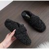 Женские мокасины из овчины, тапочки, мокасины из пушистой овечьей шерсти, теплая хлопковая обувь, женские слипоны, лоферы на овчине, зимние