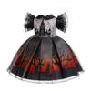 Halloween Girls Dress Printed Dress Witch Role Play Cosplay Costume Masquerade Costume