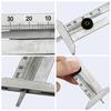 Stainless Steel Car Tyre Tire Tread Depth Gauge Meter Ruler Caliper Measuring