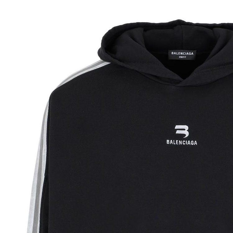 Balenciaga Спортивный худи оверсайз с боковой полосой B 704023TMVG23869