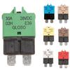 5-30A Circuit Breaker Blade Fuse Resettable Auto Manual Car Marine Rally 12V 24V
