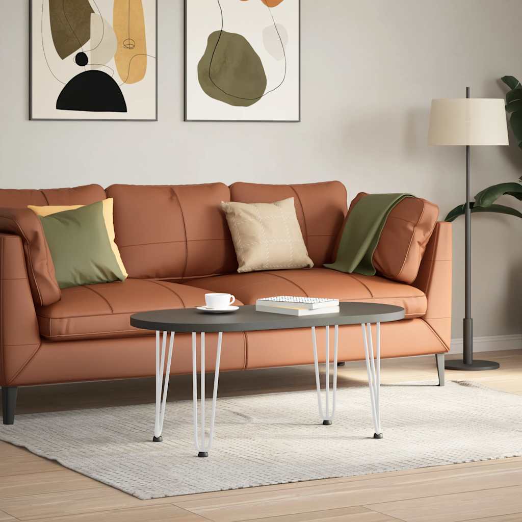 Vidaxl Nogi Do Stołu Hairpin, 4 Szt., Biale, 42 Cm, Lita Stal