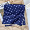 2024 New Fashionable Versatile Silk Scarf 68 Cm Printed Sunscreen Decorative Small Square Scarf Velvet Texture Scarf