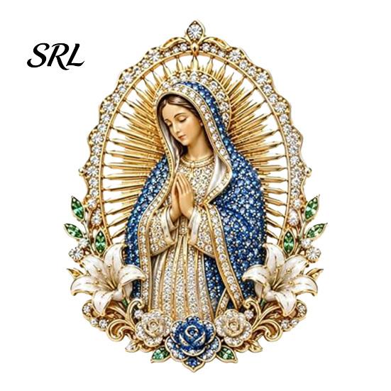 Devotional Christian Accessory Sacred Heart of Jesus Brooch, Confirmation Pin with Enamel Cross Brooch Finish, Religious Jewelry Gift for Women