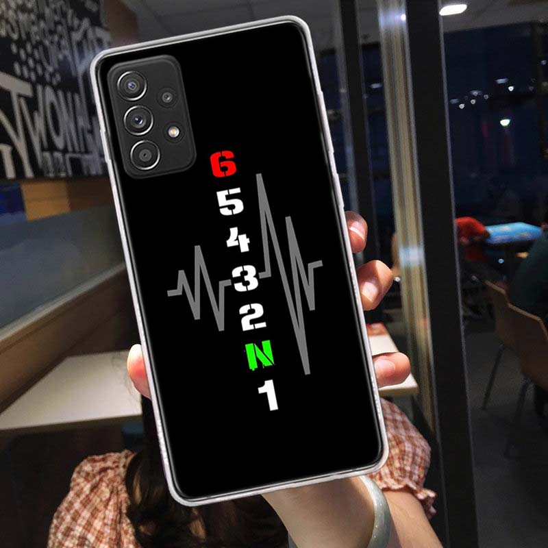 Чехол для телефона с рисунком «Сердцебиение мотоцикла» для Samsung A54 A57 A37 A17 A14 A15 A12 A24 A34 A55 A35 A25 A52S A07 A05S A04S A22 A32 A72 Galax