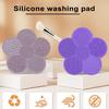 Silicone Flower Brush Pad Easy Cleaning Tool with Suction Cup Soft Scrub Pad for Loose Powder Brushes