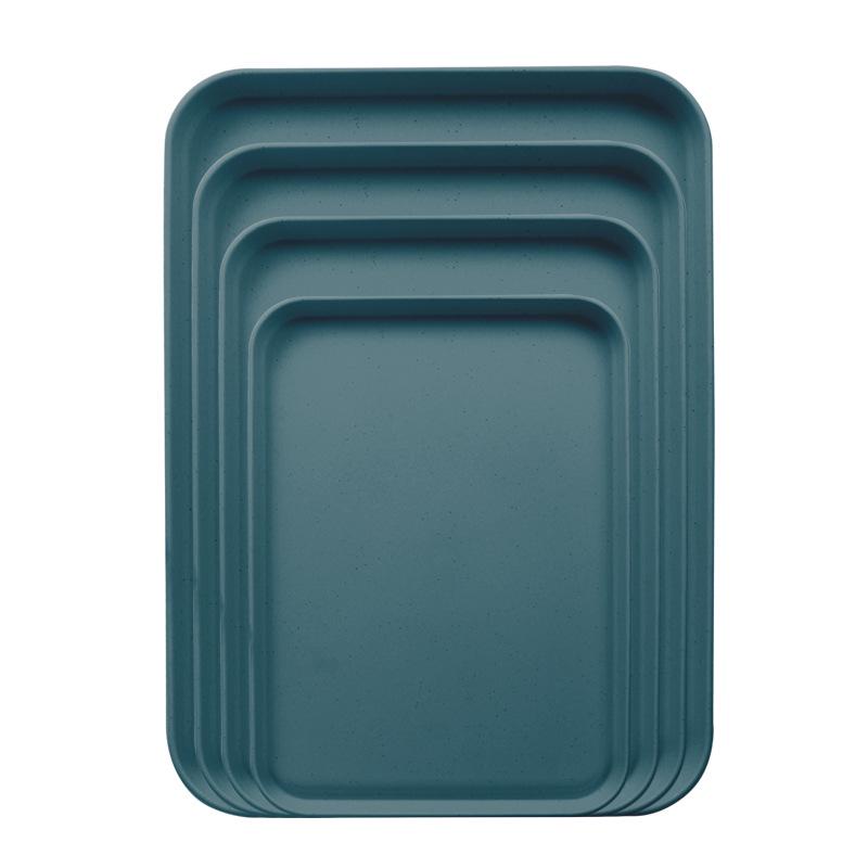 Прямоугольный поднос из пшеничной соломы для дома, гостиницы или ресторана - Идеально подходит для чая, закусок и десертов