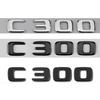 3D ABS Черные Буквы на Багажник Автомобиля Логотип C300 Для Mercedes Benz C300 W205 W204 W203 W206 2022 4MATIC Эмблема Наклейки Аксессуары UO4