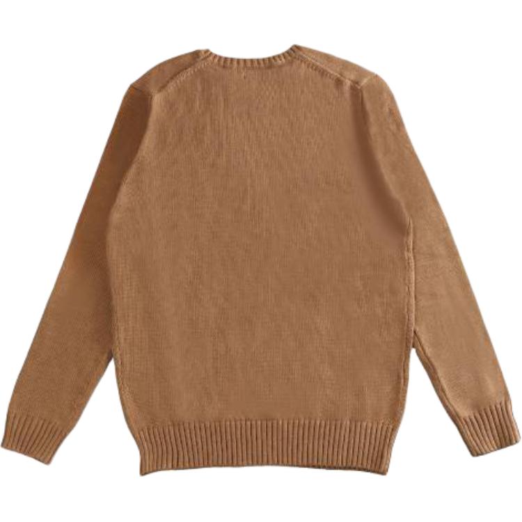 Polo Ralph Lauren однотонный свитер с круглым вырезом и длинным рукавом, мужская толстовка цвета хаки 710810846-028