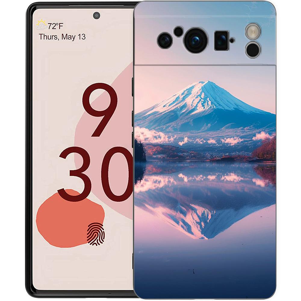Япония Гора Фудзи Цветение сакуры Для Google Pixel 8 Pro Чехол для телефона Pixel 9 Pro XL TPU Чехол Pixel 8 Pro 8A 7A 7 6A 6 Pro Чехол