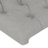 Tête de lit - Maison Exclusive - Gris clair - 160 x 7 x 118/128 cm - Hauteur réglable
